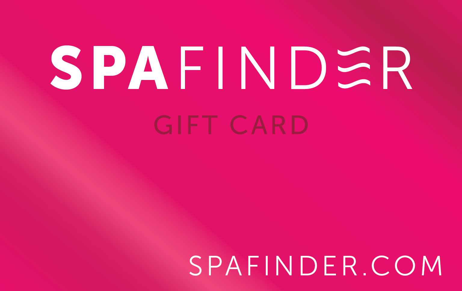 We accept Spafinder gift cards